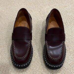 Chloe Classic Brown/Maroon Loafers
